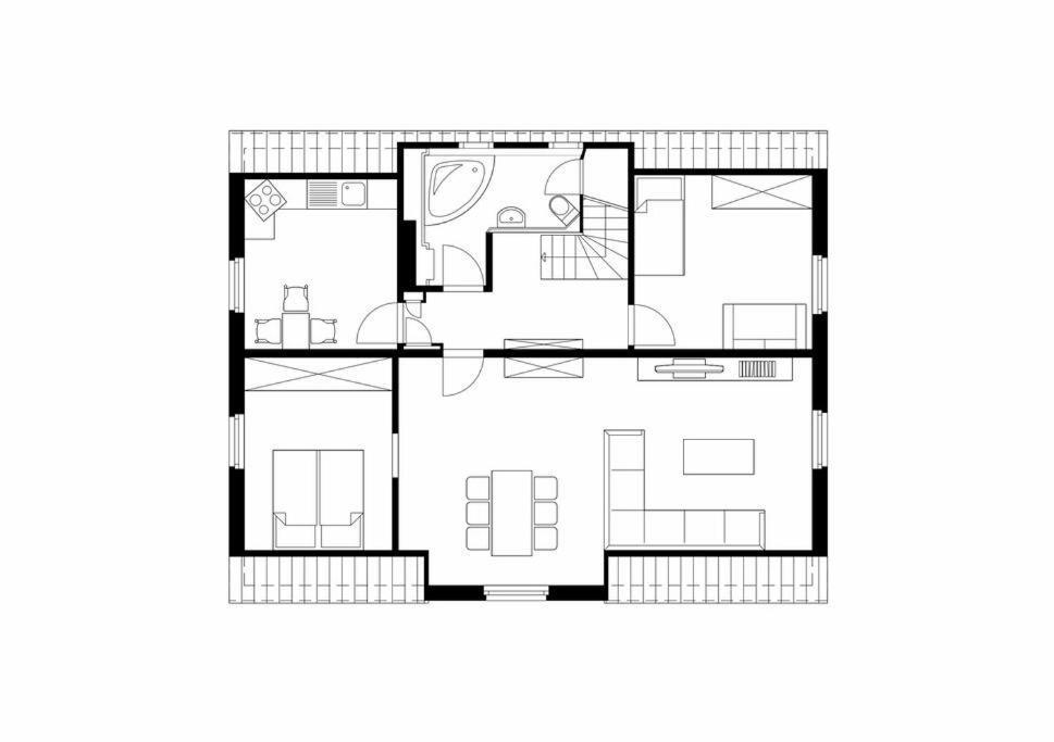 Town-villa, Apartment, Living With Big Sofa Bed , 2 Bedroom, 1kitchen, 1bathroom, 1 Office, 1 Garden Appartement